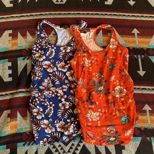 Set of 2 Razor back maternity tanks